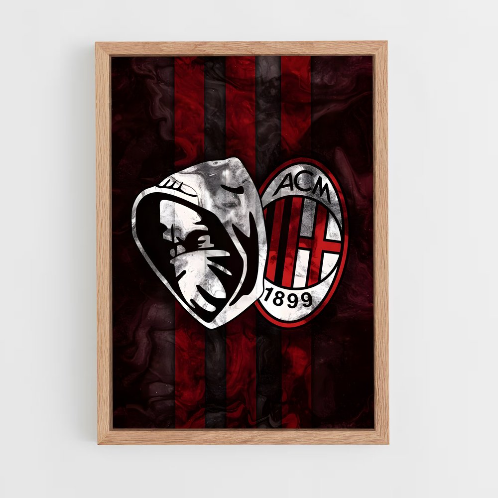 Poster Milan Football (vue 4)